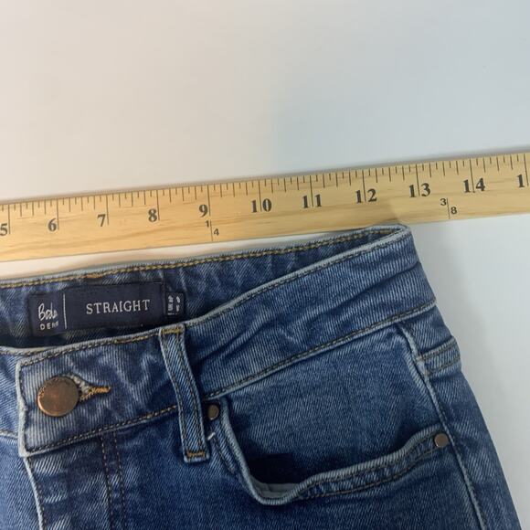 Boden‎ Jeans Womens 4P Straight Crop Raw Hem Stretch Denim Button Fly Petite - Picture 6 of 8